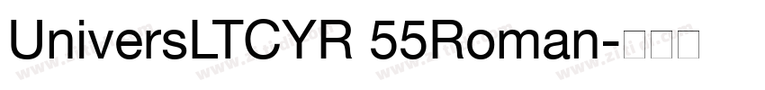 UniversLTCYR 55Roman字体转换